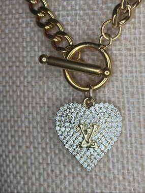 LV Heart Pendant Necklace